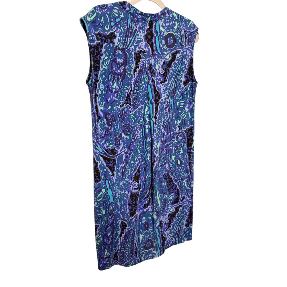 Torrid Richard Honolulu Sleevless Patterned Blue … - image 5